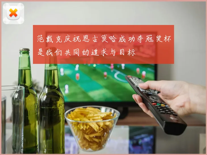 范戴克庆祝恩古莫哈成功夺冠奖杯是我们共同的追求与目标